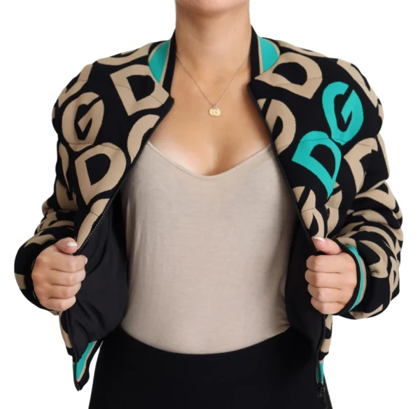 Dolce & Gabbana Women's Chic Multicolor Quilted Bomber Jacket