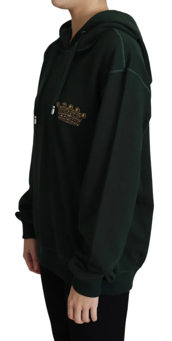 Dolce & Gabbana Women's Regal Crown Embroidered Hoodie