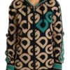 Dolce & Gabbana Women's Multicolor Virgin Wool Hooded Sweater