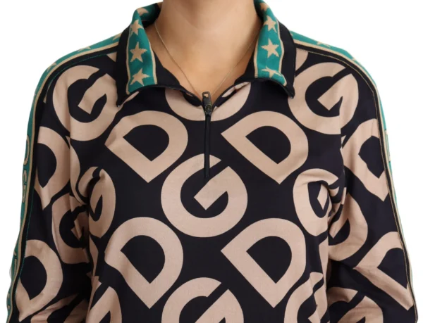 Dolce & Gabbana Women's Multicolor Cotton Blend Pullover Sweater
