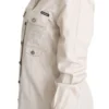 Dolce & Gabbana Women's Elegant Beige Cotton Safari Shirt