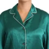 Dolce & Gabbana Women's Elegant Silk Pajama Lounge Shirt