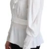 Dolce & Gabbana Women's Elegant Snow-White Viscose Blouse