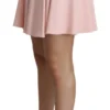 Dolce & Gabbana Women's Elegant Pink Flare A-line Mini Skirt
