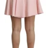 Dolce & Gabbana Women's Elegant Pink Flare A-line Mini Skirt