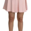 Dolce & Gabbana Women's Elegant Pink Flare A-line Mini Skirt