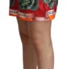 Dolce & Gabbana Women's Elegant High Waist Cabbage Print Silk Shorts