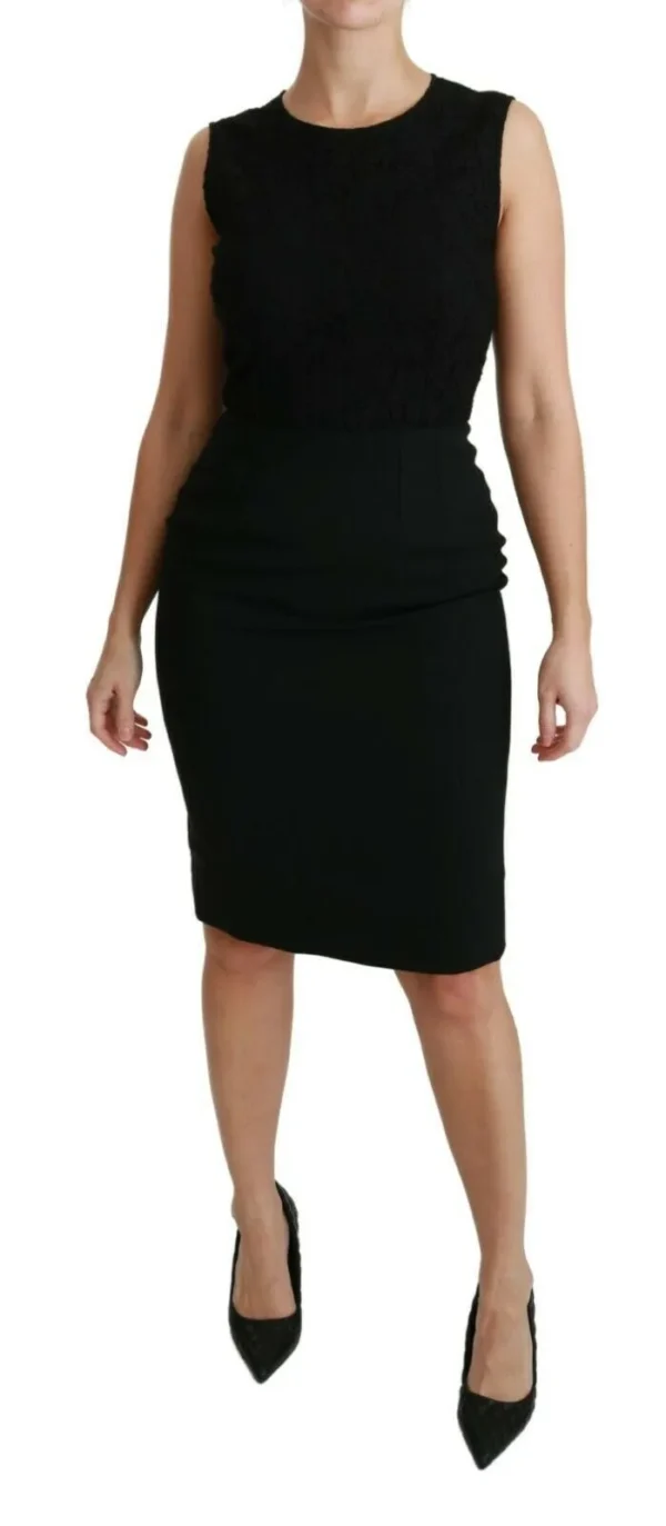 Dolce & Gabbana Women's Elegant Floral Lace Brocade Mini Dress