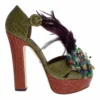 Dolce & Gabbana Women's Crystal Enchanted Ankle Strap Sandals