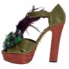 Dolce & Gabbana Women's Crystal Enchanted Ankle Strap Sandals