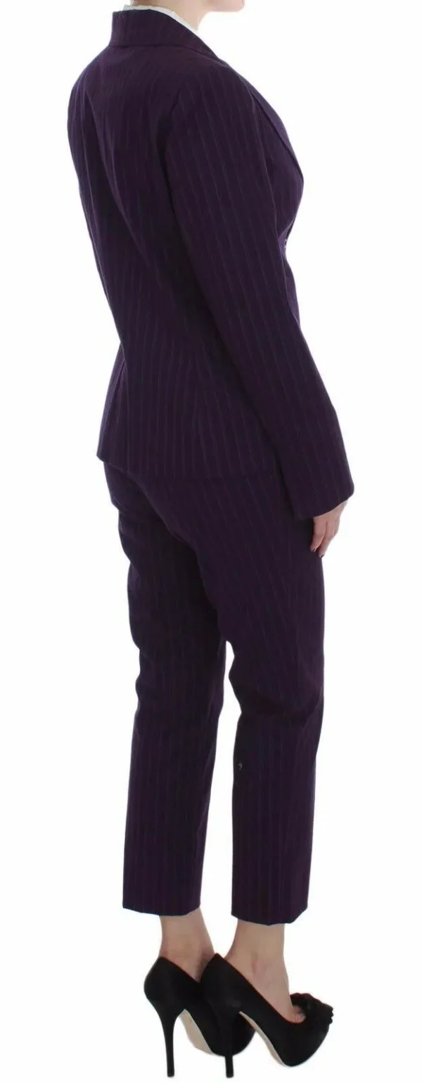 BENCIVENGA Women's Elegant Striped Pant & Blazer Suit