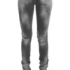 John Galliano Women's Chic Gray Slim Fit Designer Jeans
