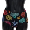 Dolce & Gabbana Women's Chic Coral Print High Waist Bikini Bottom