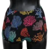 Dolce & Gabbana Women's Chic Coral Print High Waist Bikini Bottom