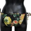 Dolce & Gabbana Women's Elegant Black Floral Bikini Bottom