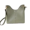 Michael Kors Women's Joan Large Perforated Suede Leather Slouchy Messenger Handbag (Army Green)