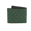 Michael Kors Women's Gifting Slim Signature Bifold with Key Fob Box Set (Green/Marigold)