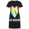 Love Moschino Women's Chic Heart Print Cotton Dress