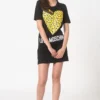 Love Moschino Women's Chic Black Dress with Signature Front Design