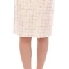Andrea Incontri Women's Elegant White Pencil Skirt - Chic and Sophisticated