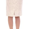 Andrea Incontri Women's Elegant White Pencil Skirt - Chic and Sophisticated