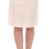 Andrea Incontri Women's Elegant White Pencil Skirt - Chic and Sophisticated