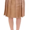 Andrea Incontri Women's Elegant Silk Pleated Knee-Length Skirt