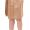Andrea Incontri Women's Elegant Silk Pleated Knee-Length Skirt