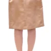 Andrea Incontri Women's Elegant Silk Pleated Knee-Length Skirt