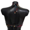 Dolce & Gabbana Women's Chic Black Coral Print Bikini Top