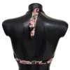 Dolce & Gabbana Women's Elegant Black Floral Bikini Top