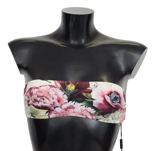 Dolce & Gabbana Women's Multicolor Floral Bikini Top - Elegant Summer Wear