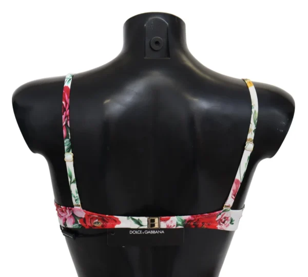 Dolce & Gabbana Women's Elegant Floral Bikini Top  Summer Chic