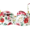 Dolce & Gabbana Women's Elegant Floral Bikini Top  Summer Chic