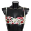 Dolce & Gabbana Women's Elegant Floral Bikini Top  Summer Chic