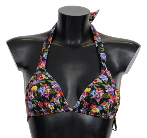 Dolce & Gabbana Women's Chic Floral Printed Bikini Top