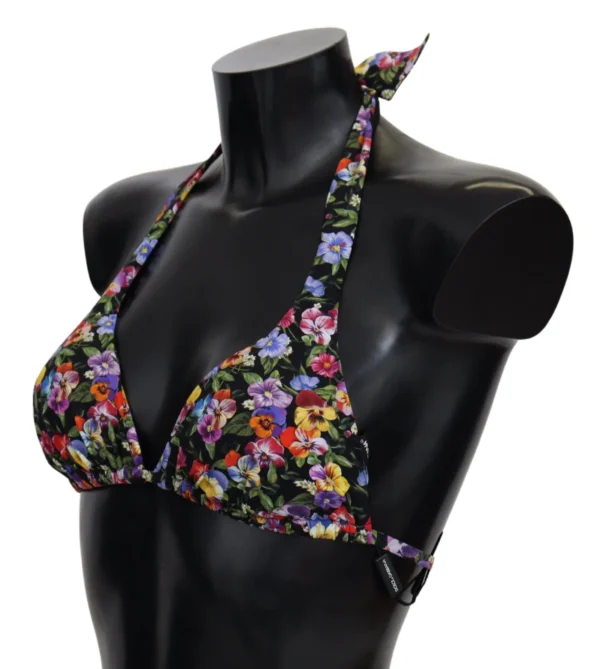Dolce & Gabbana Women's Chic Floral Printed Bikini Top