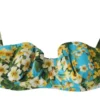 Dolce & Gabbana Women's Chic Light Blue Floral Bikini Top