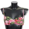 Dolce & Gabbana Women's Elegant Pink Floral Bikini Top