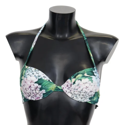 Dolce & Gabbana Women's Chic Floral Bikini Top - Summer Swimwear Delight