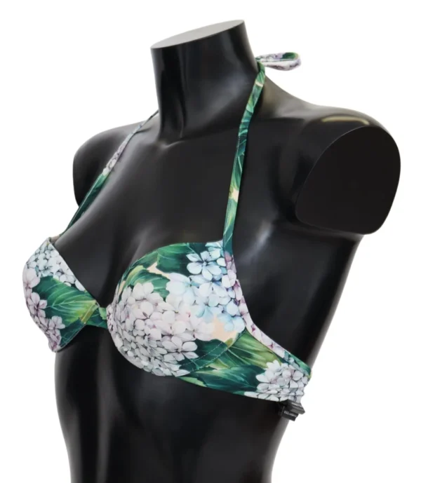 Dolce & Gabbana Women's Chic Floral Bikini Top - Summer Swimwear Delight