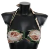 Dolce & Gabbana Women's Elegant Floral Print Bikini Top