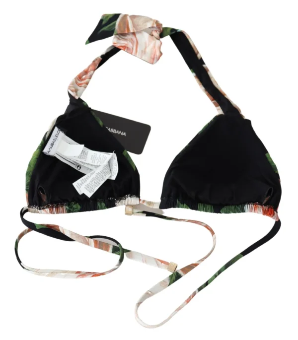 Dolce & Gabbana Women's Elegant Floral Print Bikini Top