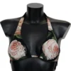 Dolce & Gabbana Women's Elegant Floral Print Bikini Top