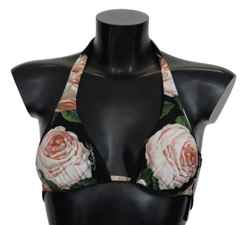 Dolce & Gabbana Women's Elegant Floral Print Bikini Top