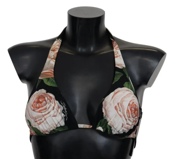 Dolce & Gabbana Women's Elegant Floral Print Bikini Top