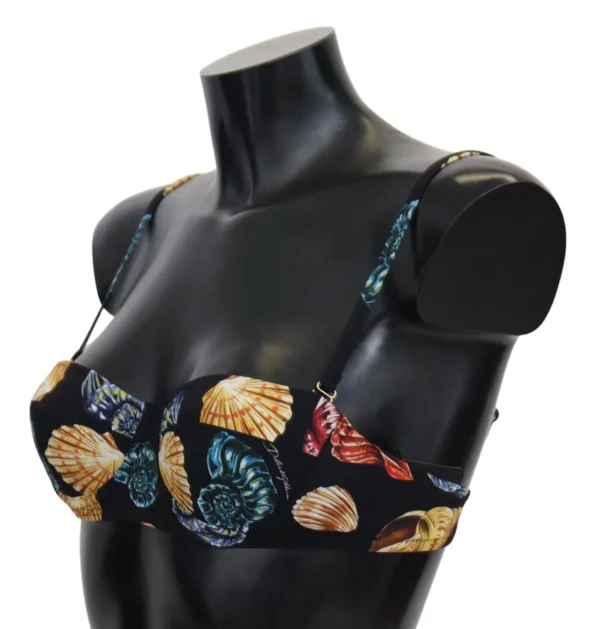 Dolce & Gabbana Women's Chic Seashell-Print Bikini Top