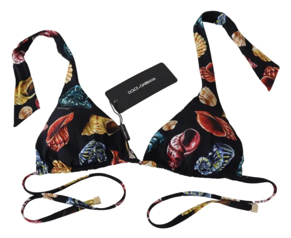Dolce & Gabbana Women's Seashell Print Chic Bikini Top