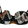 Dolce & Gabbana Women's Elegant Card Deck Bikini Top