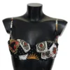 Dolce & Gabbana Women's Elegant Card Deck Bikini Top